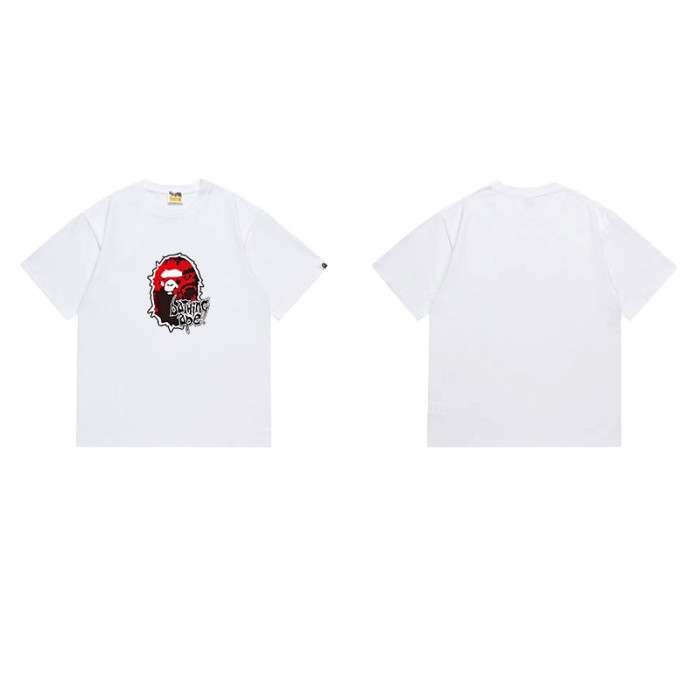 Ape Head Red Vintage Print Gothic  bathing ape  Font T-shirt 2 colors 29053489