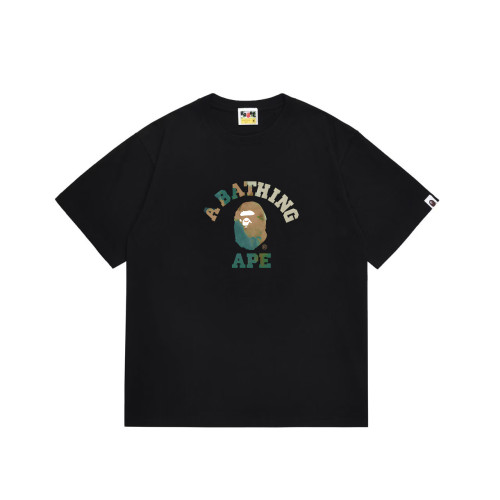 College Logo Green Gradient Camo Ape Head Print T-shirt 2 colors 29053483