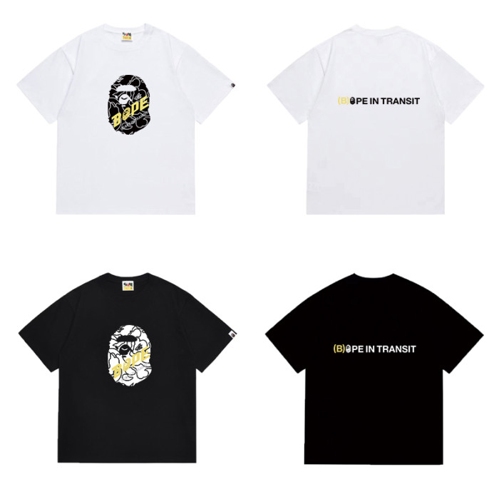 Classic Ape Head Outline  BAPE  Font Print T-shirt 2 colors 29053494
