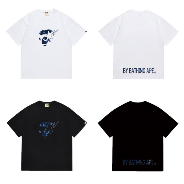 Ape Head Blue Camo Lightning Graphic T-shirt 2 colors 29053736