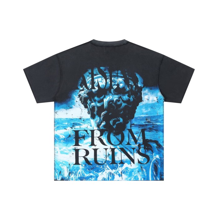 Deep Sea Relic Rhinestone Print Washed Tee 29054091