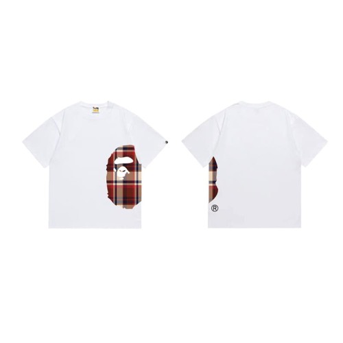 Classic plaid head short sleeved shirt on the side T-shirt 2 colors 29053500