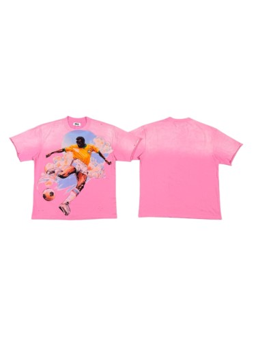 Pele King of Football Rhinestone Print Washed Tee 29053846