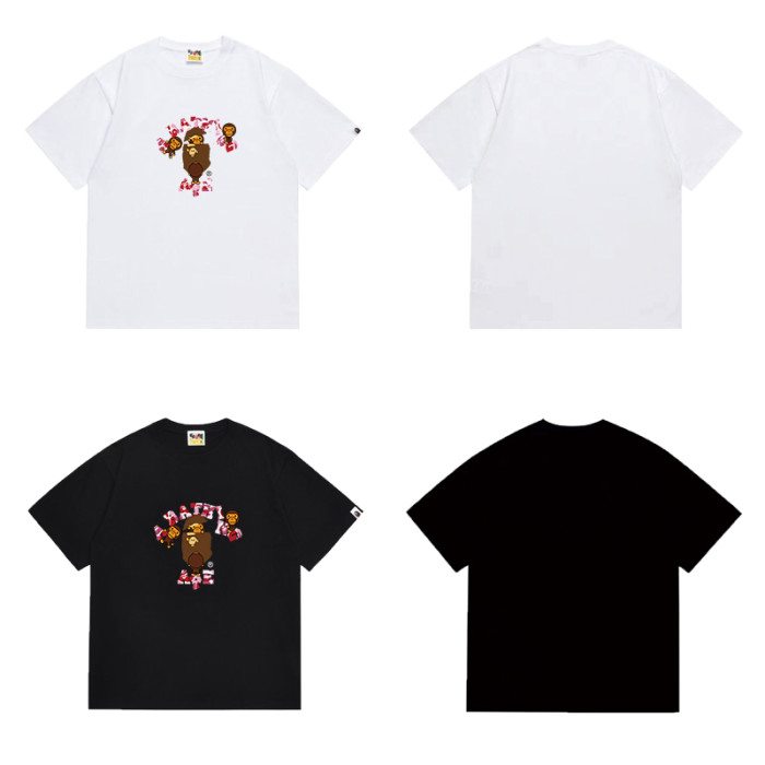 Ape Head Baby Milo Family  A BATHING APE  Print T-shirt 6 colors 29053697