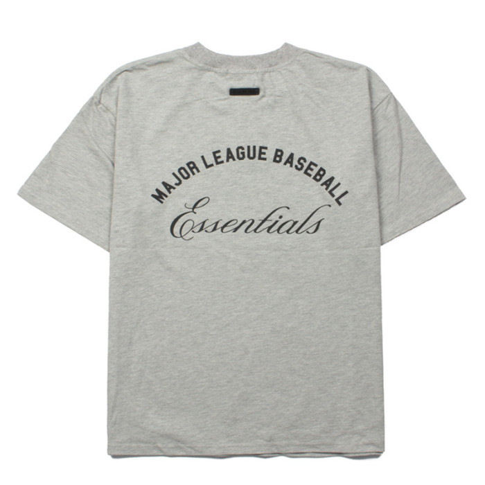 Co-branded vintage letter baseball logo black loose short-sleeved T-shirt 2 colors 29053626