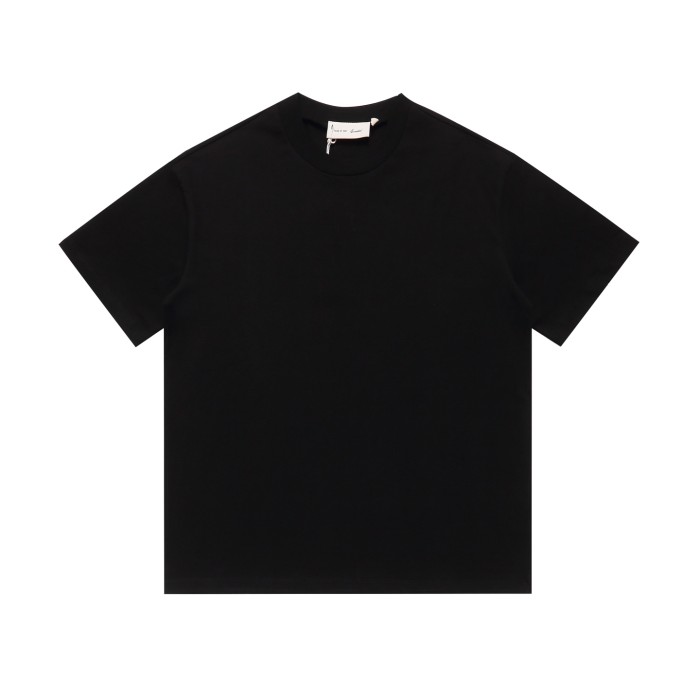 small back embroidered logo, heavyweight pure cotton basic couple's T-shirt 3 colors 29053783