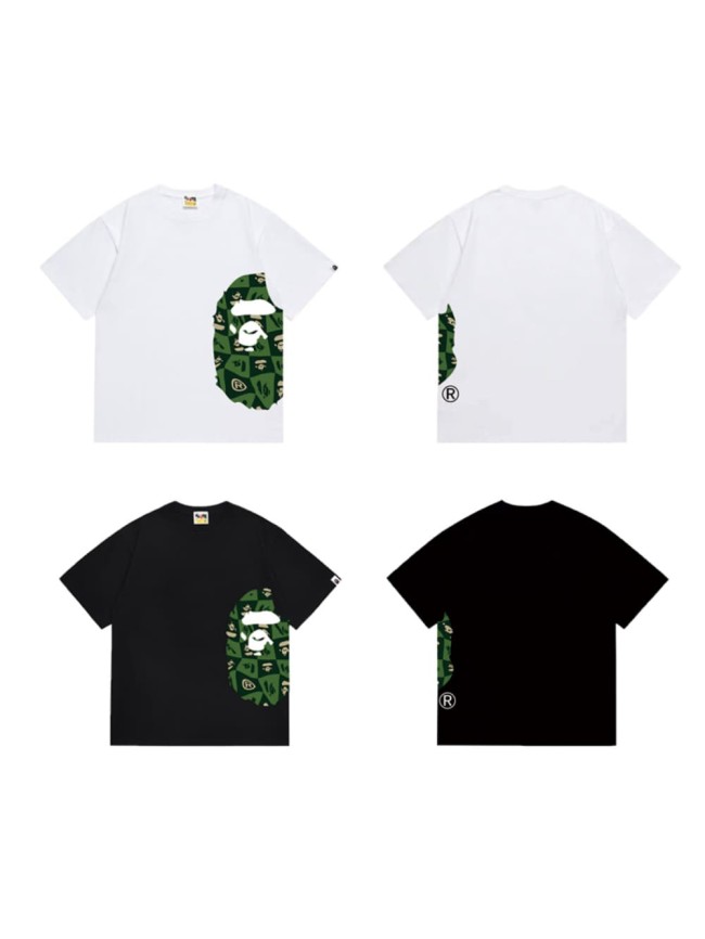 Simple green pl head T minimalist side design  print T-shirt 2 colors 29053548