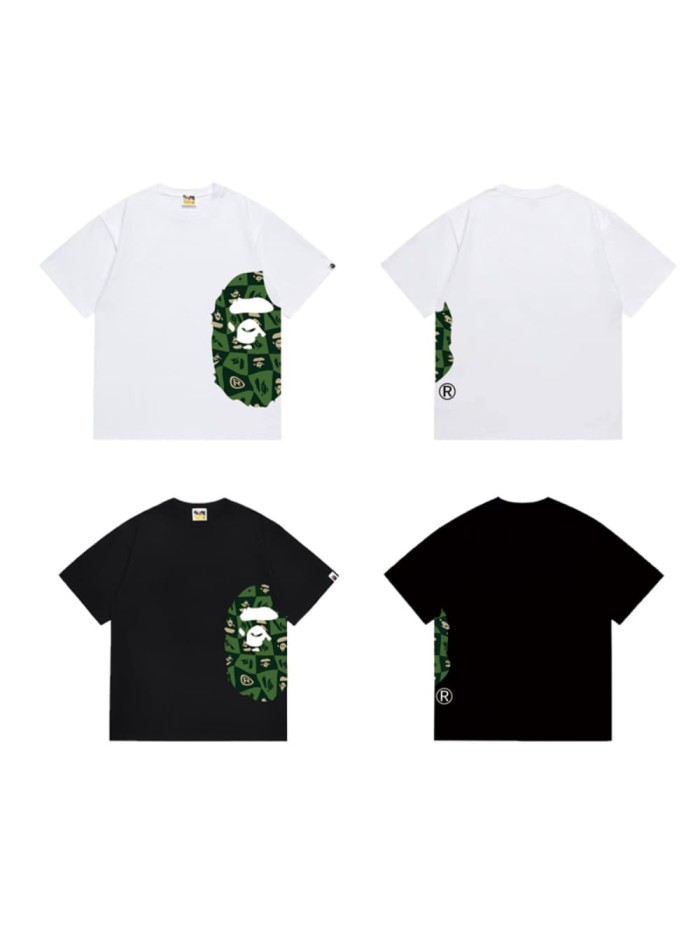 Simple green pl head T minimalist side design  print T-shirt 2 colors 29053548