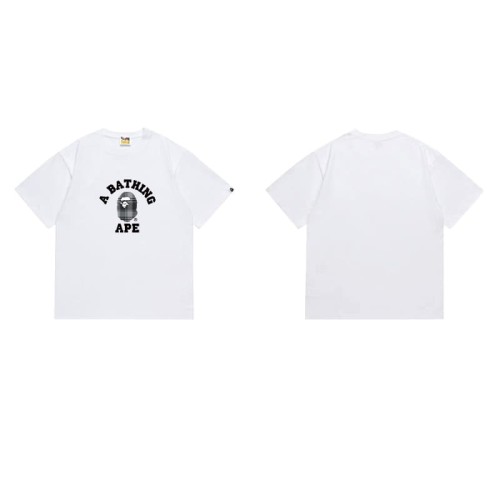 Arc-shaped letter grid ape head print  T-shirt 2 colors 29053651
