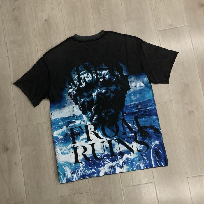 Deep Sea Relic Rhinestone Print Washed Tee 29054091