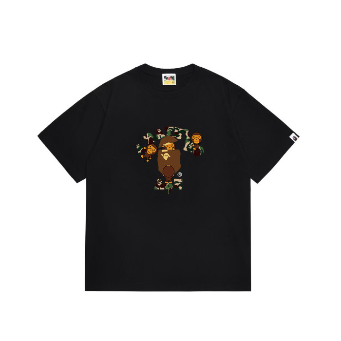 Ape Head Baby Milo Family  A BATHING APE  Print T-shirt 6 colors 29053697