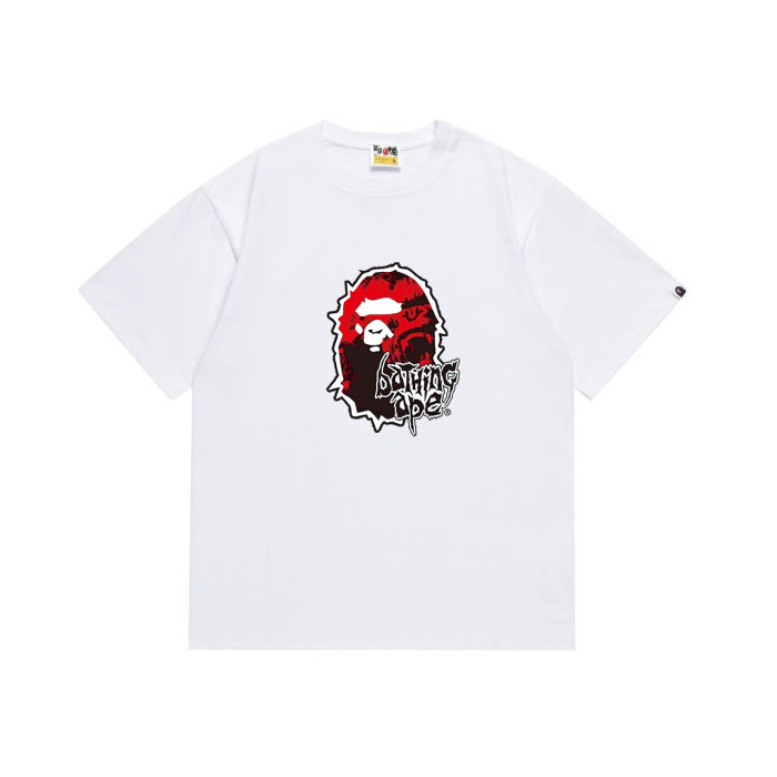 Ape Head Red Vintage Print Gothic  bathing ape  Font T-shirt 2 colors 29053489