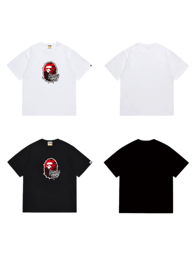 Ape Head Red Vintage Print Gothic  bathing ape  Font T-shirt 2 colors 29053489