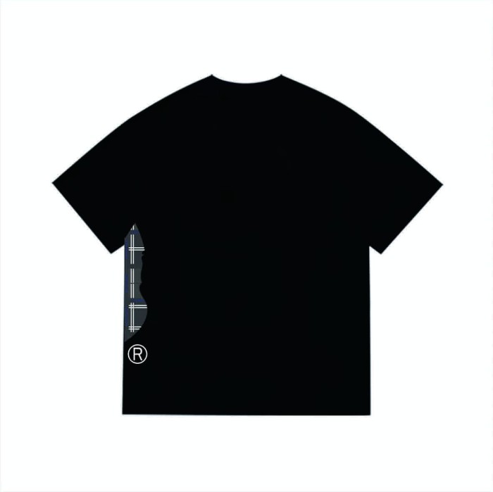 Classic Black Grid Side Ape Man  print T-shirt 2 colors 29053541