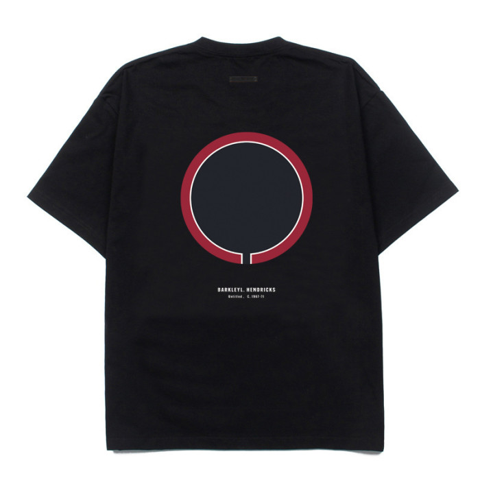 Philadelphia curved letter basketball silhouette black loose T-shirt 2 colors 29053653