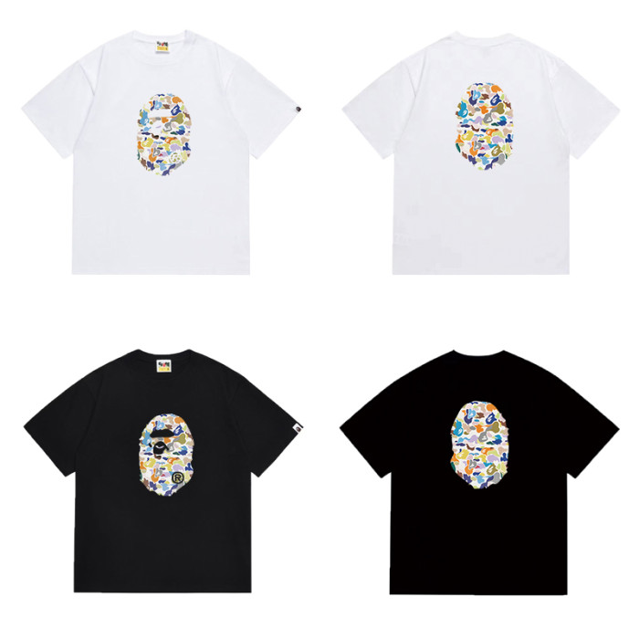 Colorful ABC Camo Ape Head Print T-shirt 2 colors 29053449