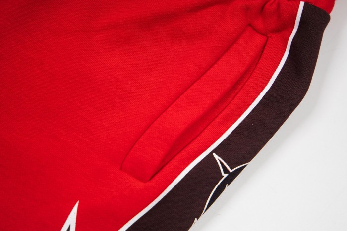Side lightning and thorns print drawstring casual sports shorts 6 colors 29053404