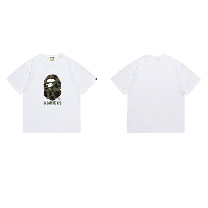 Classic camouflage BAPE head short sleeves Print  T-shirt 2 colors 29053621