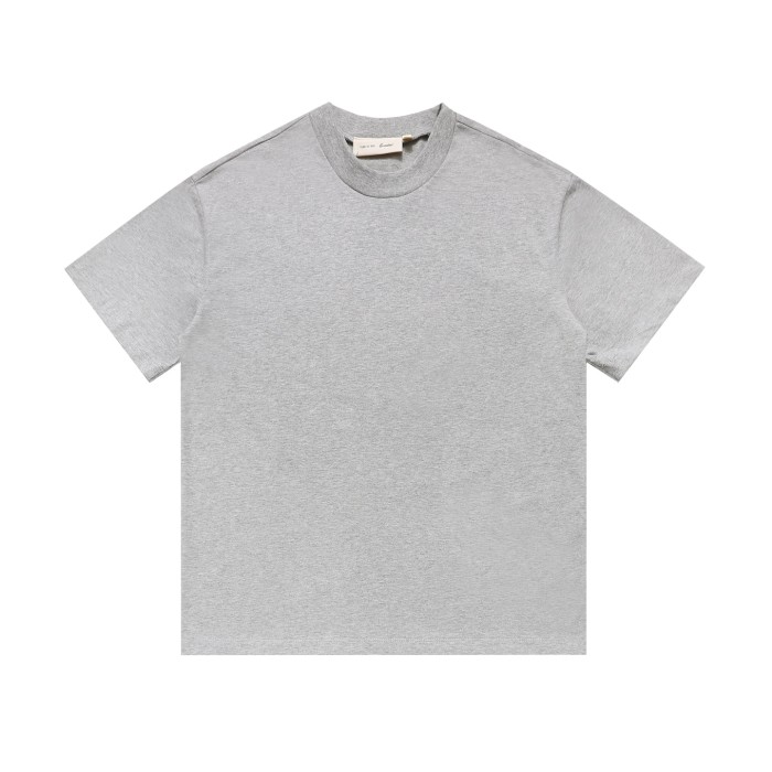 small back embroidered logo, heavyweight pure cotton basic couple's T-shirt 3 colors 29053783