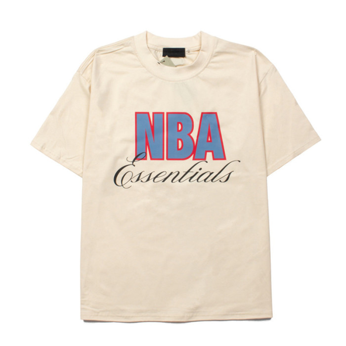 Co-branded back with large logo, contrasting color silhouette, loose-fitting T-shirt 29053614