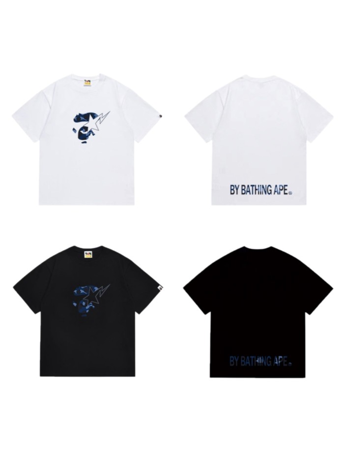 Ape Head Blue Camo Lightning Graphic T-shirt 2 colors 29053736
