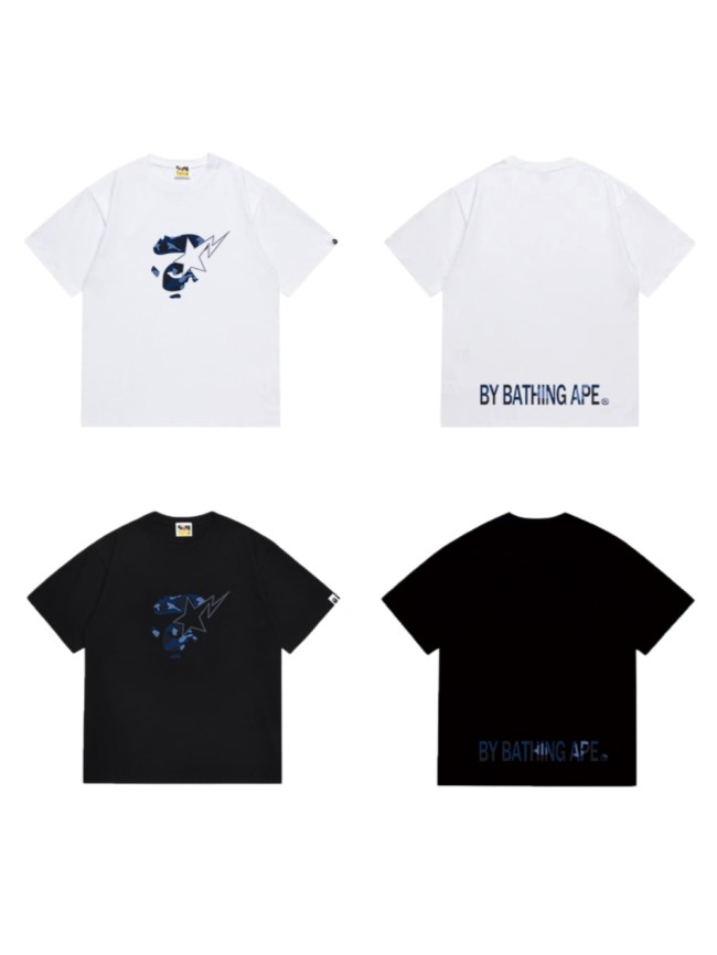 Ape Head Blue Camo Lightning Graphic T-shirt 2 colors 29053736