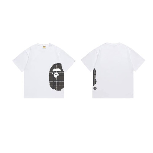 Classic Black Grid Side Ape Man  print T-shirt 2 colors 29053541