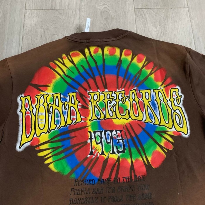 Rainbow Halo Tie-Dye Print Washed Tee 29053836