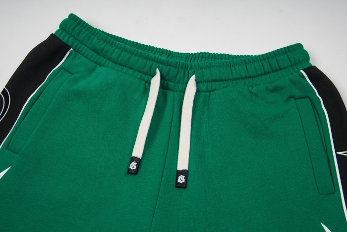 Side lightning and thorns print drawstring casual sports shorts 6 colors 29053404