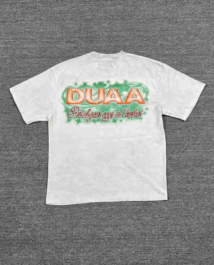Funny Mallard Duck Rhinestone Print Washed Tee 29053847