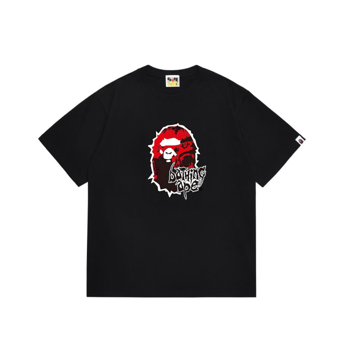 Ape Head Red Vintage Print Gothic  bathing ape  Font T-shirt 2 colors 29053489