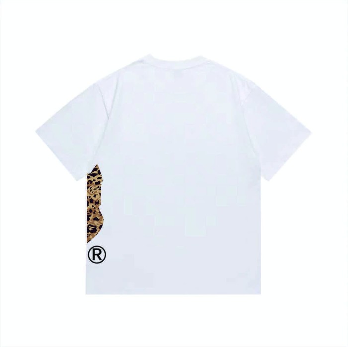 Leopard print ape head short sleeved  print T-shirt 2 colors 29053575