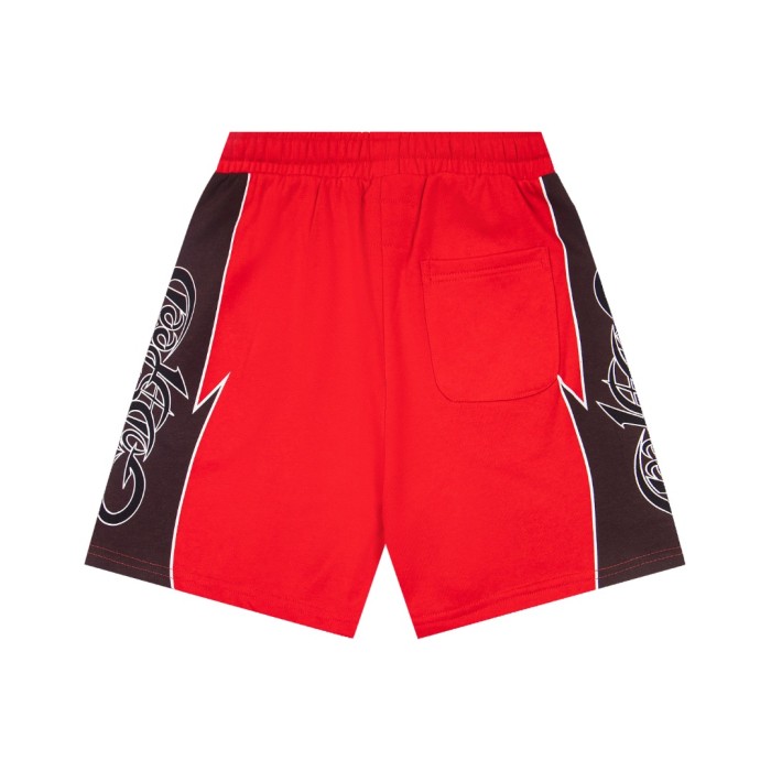 Side lightning and thorns print drawstring casual sports shorts 6 colors 29053404