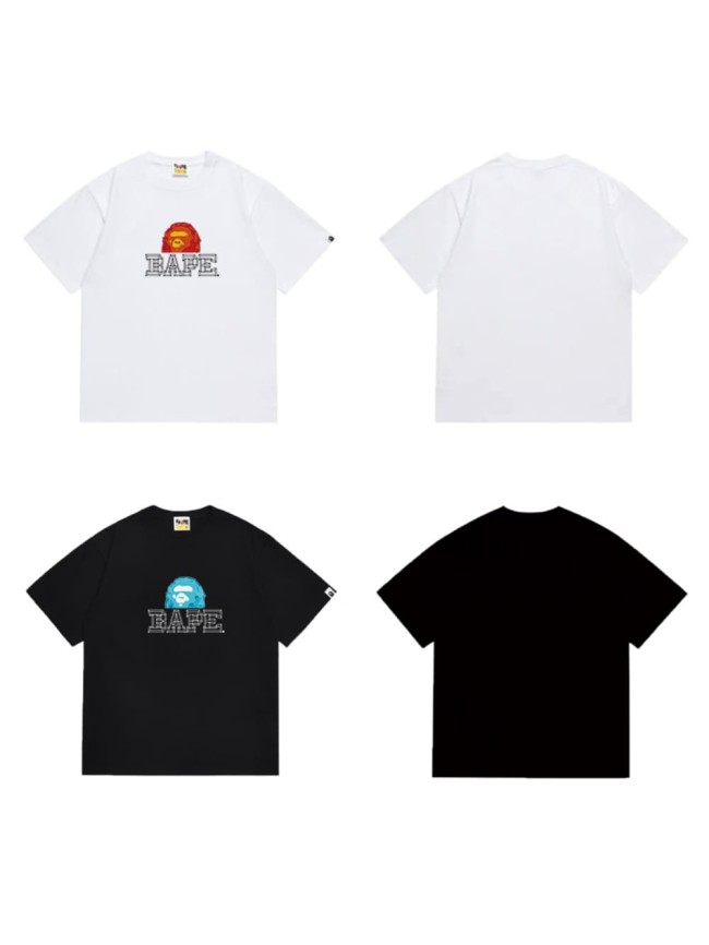 Outline sketch letter ape short sleeves T-shirt 2 colors 29053443