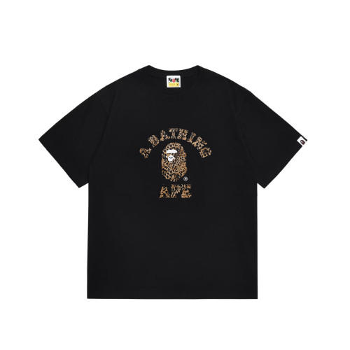 Classic Arc Slogan Leopard Print Ape Graphic T-shirt 2 colors 29053615