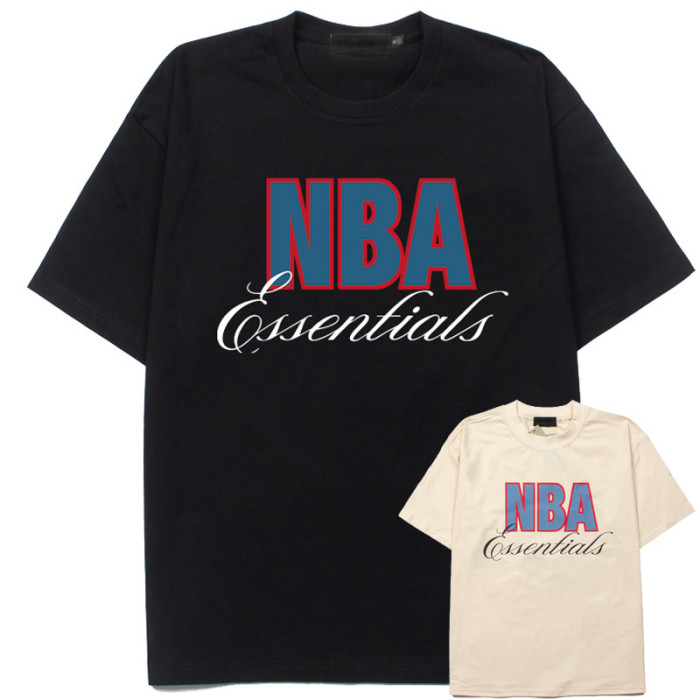 Co-branded back with large logo, contrasting color silhouette, loose-fitting T-shirt 29053614