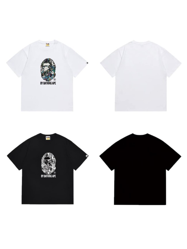 Disordered graffiti camouflage ape print  T-shirt 2 colors 29053634