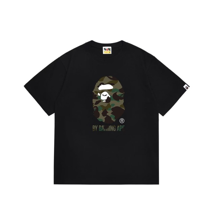 Classic camouflage BAPE head short sleeves Print  T-shirt 2 colors 29053621