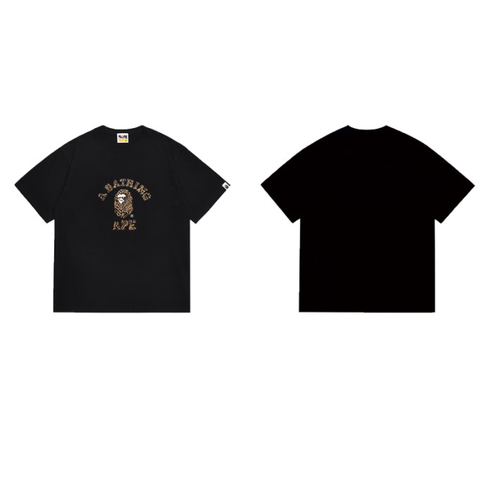 Classic Arc Slogan Leopard Print Ape Graphic T-shirt 2 colors 29053615