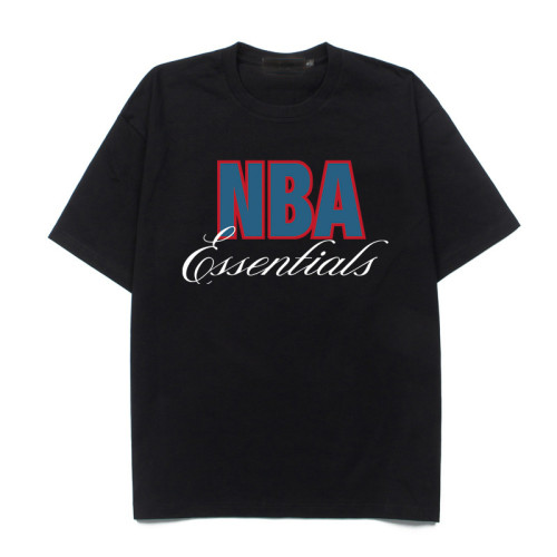 Co-branded back with large logo, contrasting color silhouette, loose-fitting T-shirt 29053614