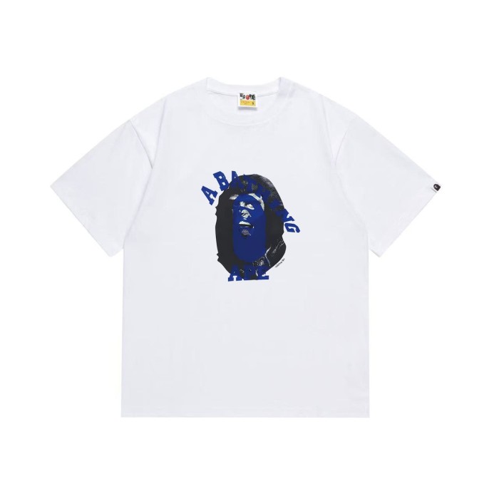 Black gorilla head curved letter print T-shirt 2 colors 29055773