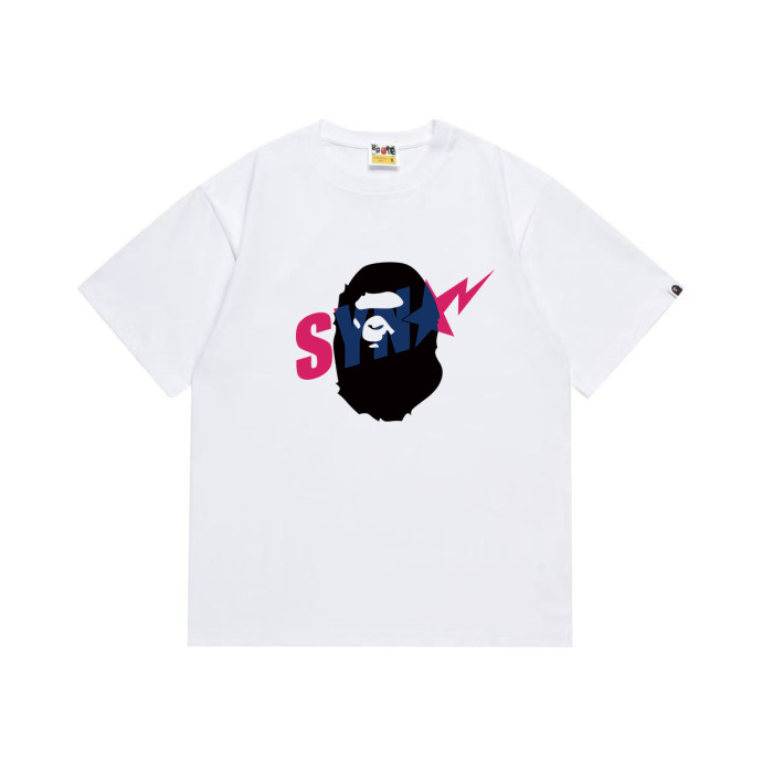 Ape Head Lightning Bolt Color Block Print T-shirt 2 colors 29060341