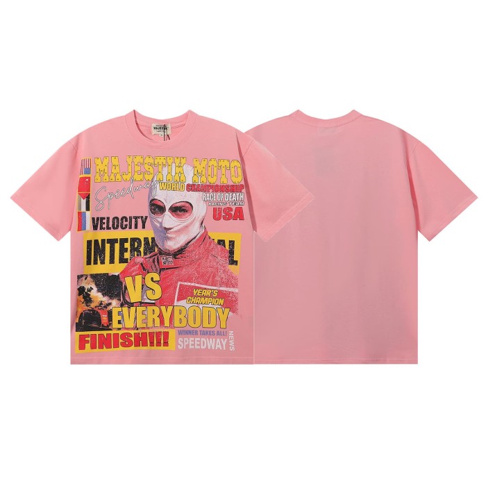 Against The World Racing Rhinestone Print Washed Tee 29060773