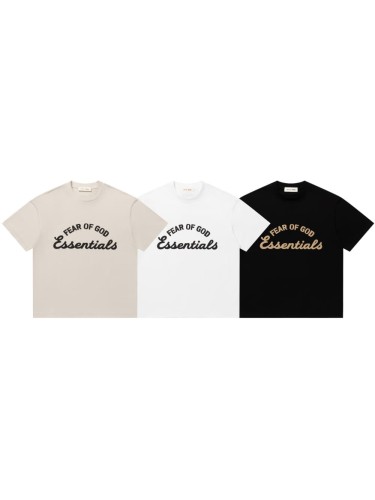 Cursive letter round neck drop shoulder laid-back casual three-color short sleeve 3 colors 29060615