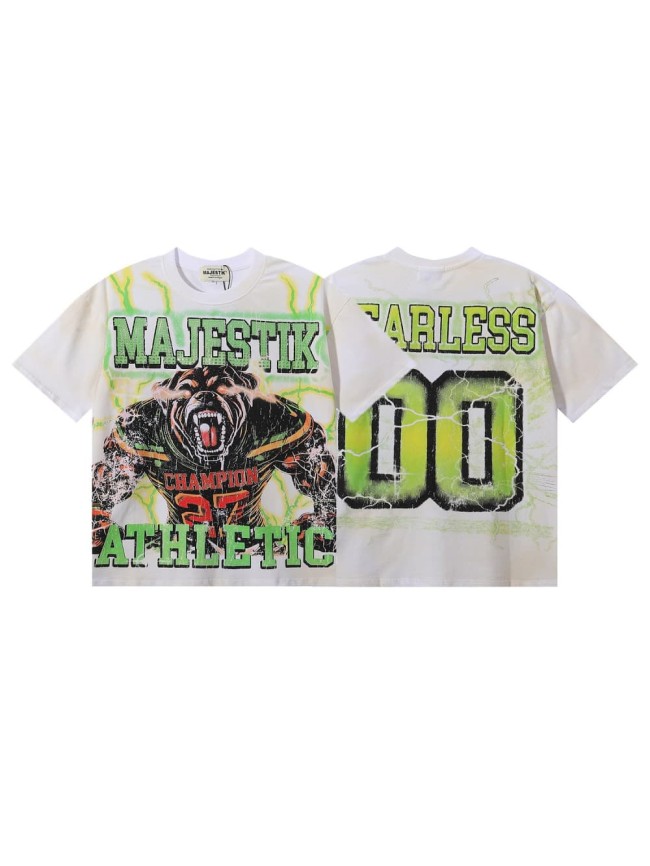 Roaring Hound No.00 Rhinestone Print Washed Tee 29060774