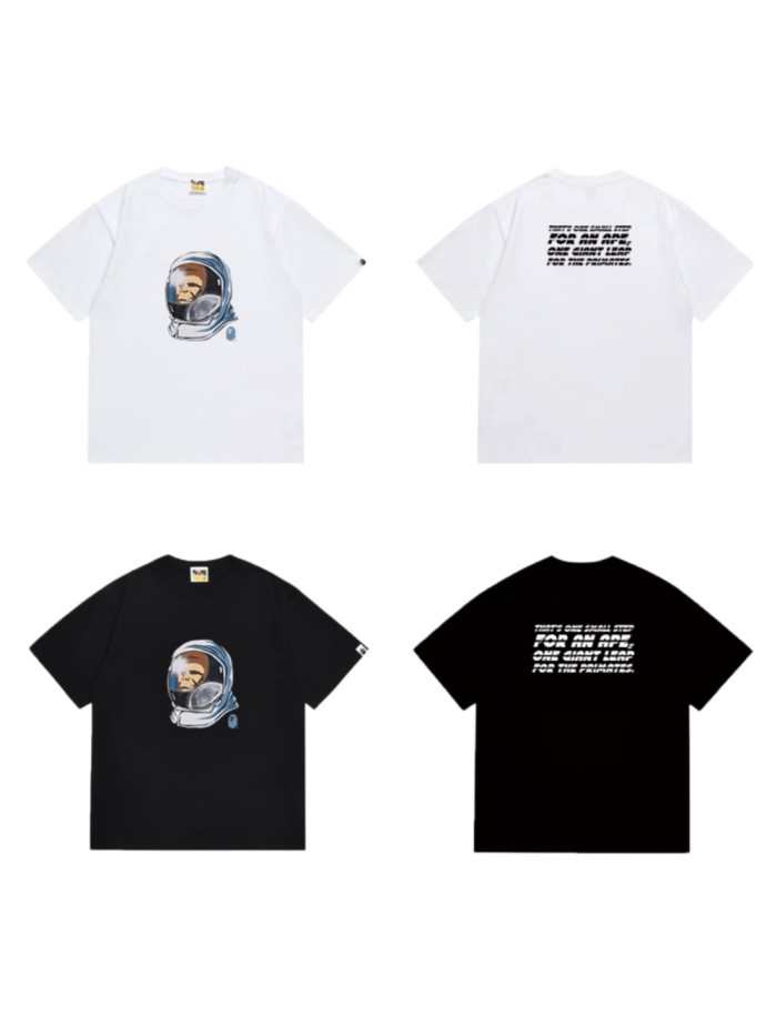 Ape Head Astronaut Space Print T-shirt 2 colors 29060590