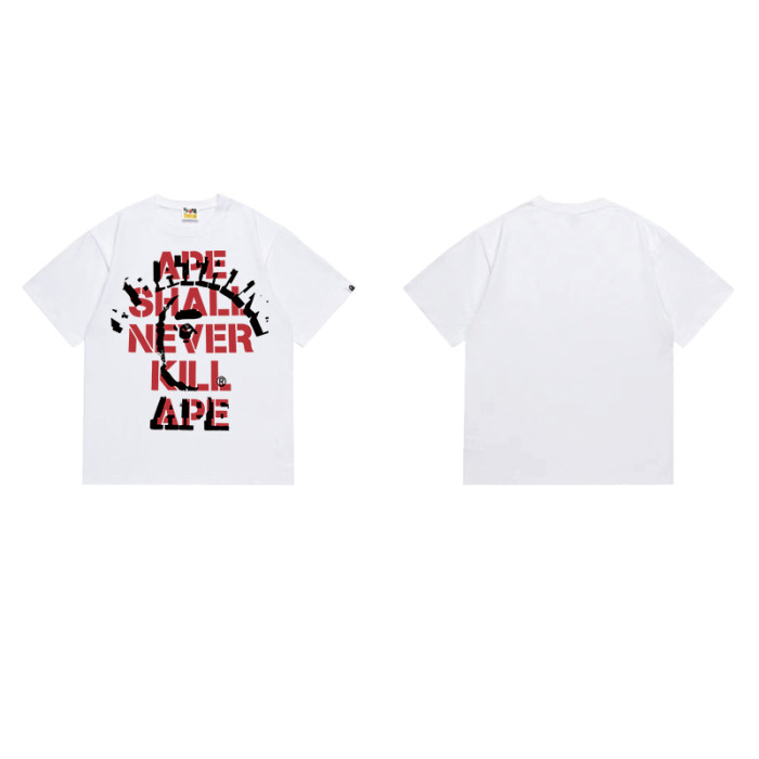 Ape Head  APE SHALL NEVER KILL APE  Graffiti Print T-shirt 2 colors 29060344