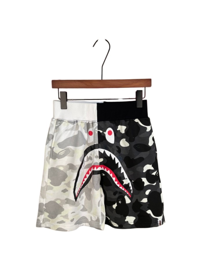 1:1 quality version Black&White Full Print Luminous Shark Heavyweight Shorts 29060707