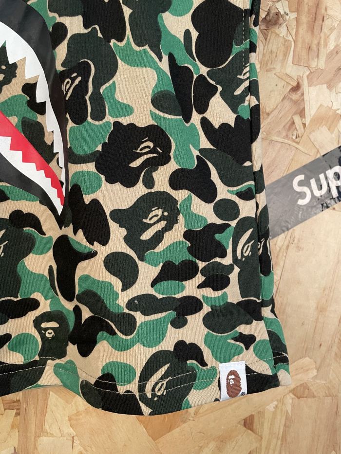 1:1 quality version Classic Green Shark Camo 3D Print Heavyweight Casual Shorts 29060656