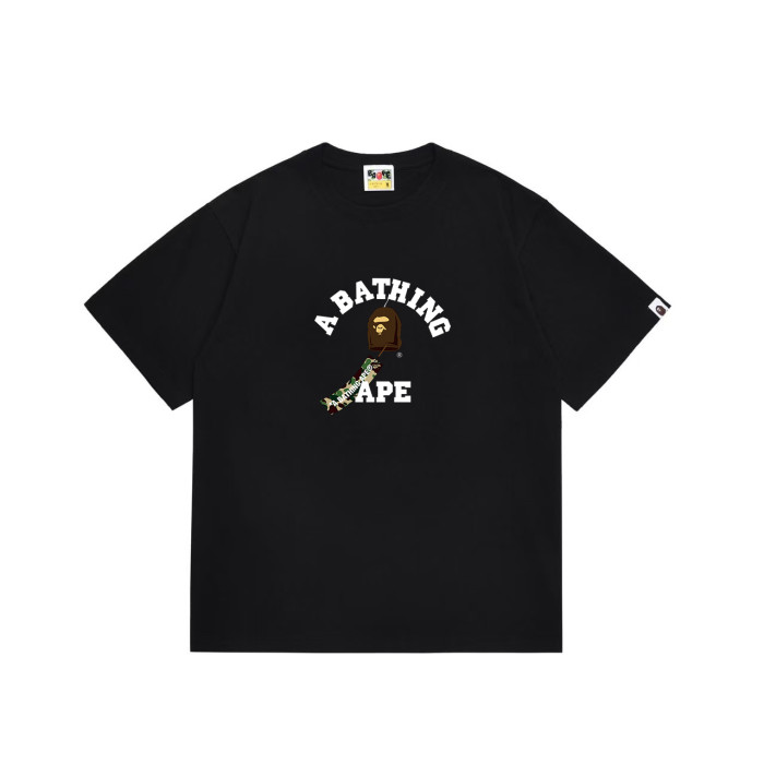 Ape Head Camo Arm Print  A BATHING APE  College Logo T-shirt 2 colors 29060431